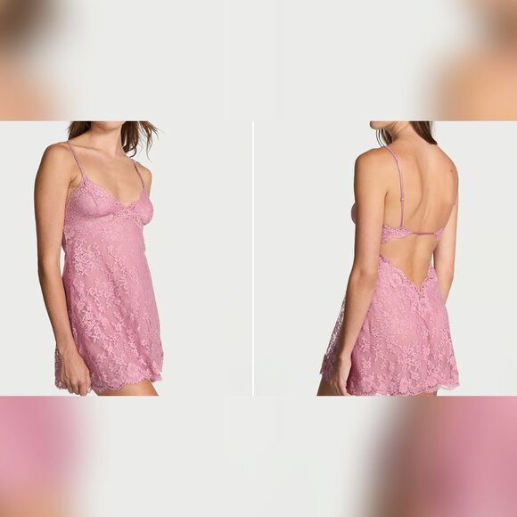 Victoria's Secret Other - Dream Angels Twinkle Strap Lace Mini Slip Dress Victoria's Secret